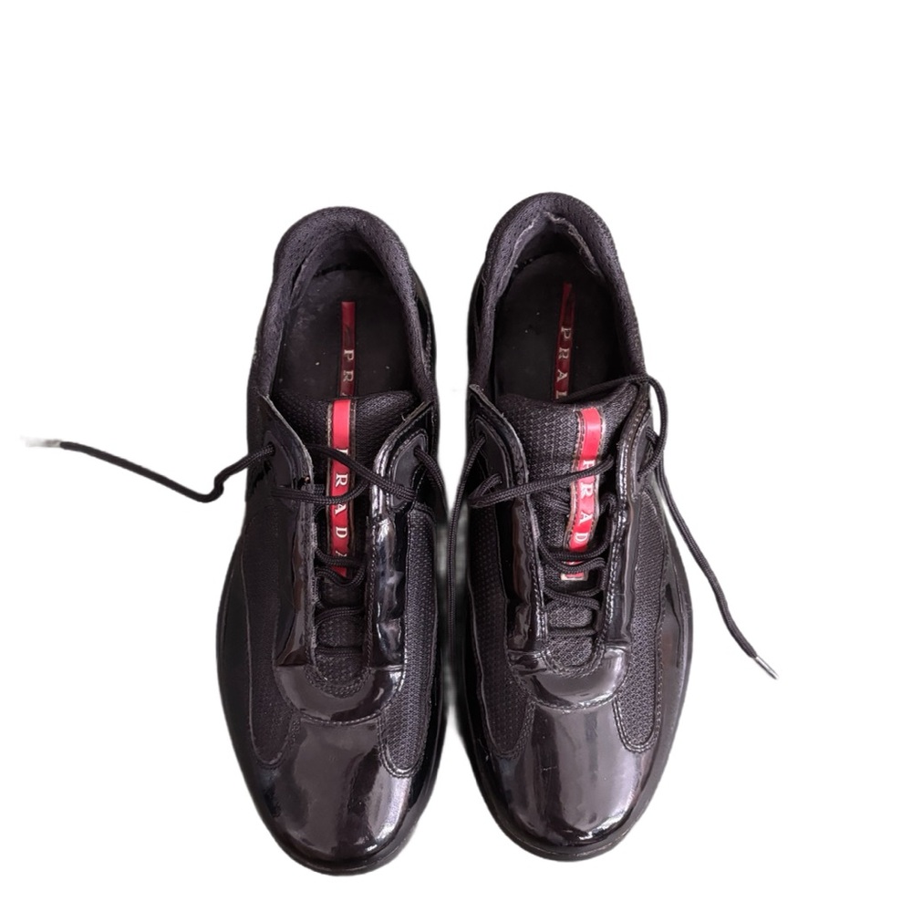 America’s Cup Patent Black Leather Sneakers